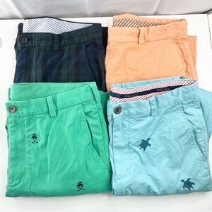 Brooks Brothers Chino Lot Of 4 Sizes (2) 33x32, (1) 32x34, (1) 34x32 Golf Preppy